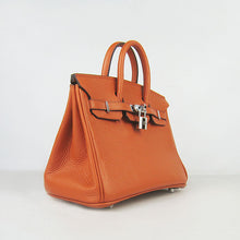 Load image into Gallery viewer, Hermes Birkin 25cm Handbag 6068 orange silver