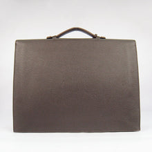 Load image into Gallery viewer, Hermes Briefcases 2813 Unisex Briefcase Coffee
