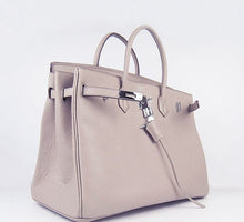 Load image into Gallery viewer, Hermes Birkin 35cm Togo Leather Handbags 6099 Grey Silver