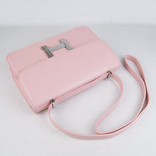 Load image into Gallery viewer, Hermes Calf Leather Message Bag H020 Pink Silver