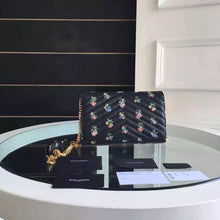 Load image into Gallery viewer, Yves Saint Laurent Chain Wallet In Prairie Flower Printed Leather