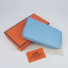 Load image into Gallery viewer, Hermes Wallet H016 Wallet Cow Leather Blue