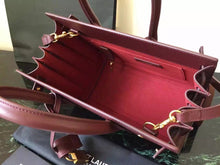 Load image into Gallery viewer, Yves Saint Laurent Baby Sac De Jour Bag In Burgundy Leather