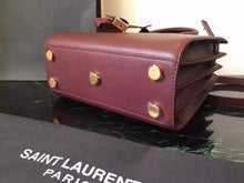 Load image into Gallery viewer, Yves Saint Laurent Nano Sac De Jour Bag In Burgundy Leather