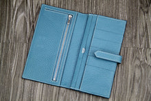 Load image into Gallery viewer, Hermes Bearn Gusset Wallet In Jean Blue Leather