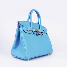 Load image into Gallery viewer, Hermes Birkin 30cm Togo Leather Handbags Light Blue Golden