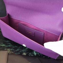 Load image into Gallery viewer, Yves Saint Laurent Purple Classic Monogramme Clutch