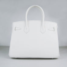 Load image into Gallery viewer, Hermes Birkin 30cm Togo Leather Handbags White Silver