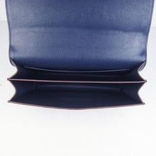 Load image into Gallery viewer, Hermes calf Leather Message Bag H020 dark blue silver