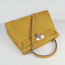 Load image into Gallery viewer, Hermes Kelly 32cm Togo Leather Handbag 6108 Yellow Silve