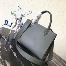 Load image into Gallery viewer, Prada Large Monochrome Bag In Grey Saffiano Leather