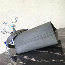 Load image into Gallery viewer, Prada Large Monochrome Bag In Grey Saffiano Leather