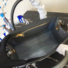 Load image into Gallery viewer, Prada Large Monochrome Bag In Grey Saffiano Leather