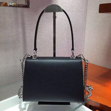 Load image into Gallery viewer, Prada Monochrome Top Handle Bag In Black Saffiano Leather