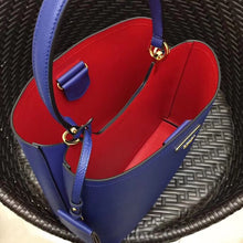 Load image into Gallery viewer, Prada Blue Saffiano Leather Double Bag