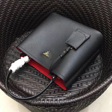Load image into Gallery viewer, Prada Black Saffiano Leather Double Bag