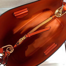 Load image into Gallery viewer, Prada Matinee Tote Bag In Orange Saffiano Leather