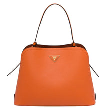 Load image into Gallery viewer, Prada Matinee Tote Bag In Orange Saffiano Leather