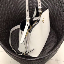 Load image into Gallery viewer, Prada Matinee Tote Bag In White Saffiano Leather