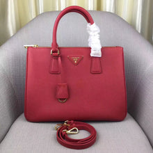 Load image into Gallery viewer, Prada Medium Galleria Bag In Red Saffiano Leather
