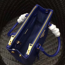 Load image into Gallery viewer, Prada Small Galleria Bag In Blue Saffiano Leather