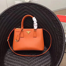 Load image into Gallery viewer, Prada Small Galleria Bag In Orange Saffiano Leather