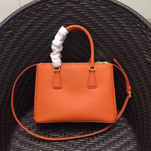 Load image into Gallery viewer, Prada Small Galleria Bag In Orange Saffiano Leather
