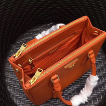 Load image into Gallery viewer, Prada Small Galleria Bag In Orange Saffiano Leather