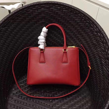 Load image into Gallery viewer, Prada Small Galleria Bag In Red Saffiano Leather