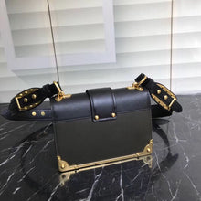 Load image into Gallery viewer, Prada Cahier Shoulder Bag In Green/Black Leather