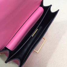 Load image into Gallery viewer, Prada Cahier Shoulder Bag In Pink/Black Leather