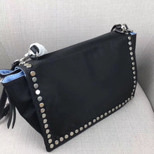 Load image into Gallery viewer, Prada Etiquette Bag In Nylon With Metal Stud Trim