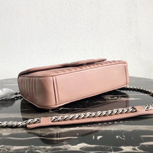 Load image into Gallery viewer, Prada Diagramme Flap Bag In Nude Calfskin