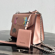 Load image into Gallery viewer, Prada Nude Monochrome Flap Bag With Metal Appliques