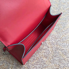 Load image into Gallery viewer, Prada Monochrome Flap Bag In Red Saffiano Leather