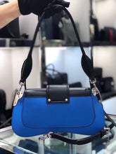 Load image into Gallery viewer, Prada Sidonie Shoulder Bag In Blue/Black Leather
