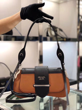Load image into Gallery viewer, Prada Sidonie Shoulder Bag In Brown/Black Leather
