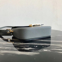 Load image into Gallery viewer, Prada Embleme Bag In Grey Saffiano Leather
