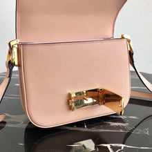 Load image into Gallery viewer, Prada Embleme Bag In Powder Pink Saffiano Leather