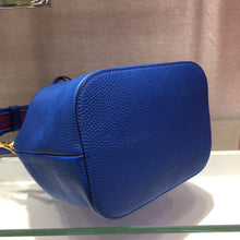 Load image into Gallery viewer, Prada Bucket Bag In Blue Grained Calfskin