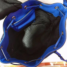 Load image into Gallery viewer, Prada Bucket Bag In Blue Grained Calfskin