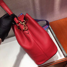 Load image into Gallery viewer, Prada Bucket Bag In Red Grained Calfskin