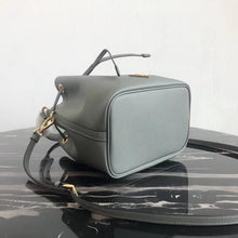 Load image into Gallery viewer, Prada Bucket Bag In Grey Saffiano Leather