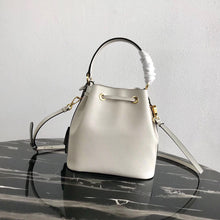 Load image into Gallery viewer, Prada Bucket Bag In White Saffiano Leather