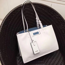 Load image into Gallery viewer, Prada Etiquette Tote Bag In White Calf Leather