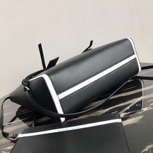 Load image into Gallery viewer, Prada Ouverture Large Tote Bag In Black Calfskin