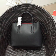 Load image into Gallery viewer, Prada Black Saffiano Double Medium Bag