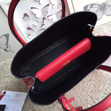 Load image into Gallery viewer, Prada Red Saffiano Double Medium Bag