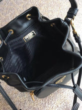 Load image into Gallery viewer, Prada Bucket Bag In Black Calfskin 1BH038