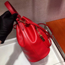 Load image into Gallery viewer, Prada Bucket Bag In Red Calfskin 1BH038